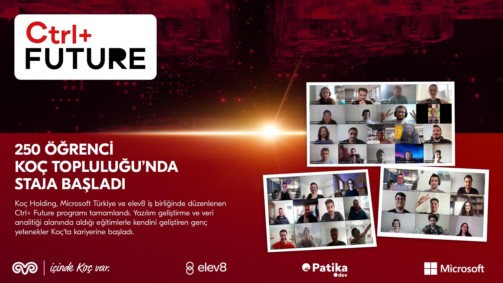 Ctrl+Future Programı ile 250 Öğrenci, Koç Topluluğu’nda Staja Başladı!