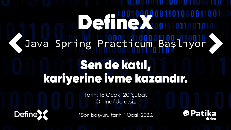 DefineX'te İşe Girmek İçin Ücretsiz Yazılım Eğitimi