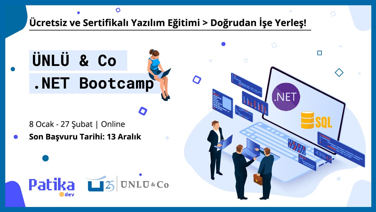 Ünlu & Co'da İşe Girmek İçin Ücretsiz Yazılım Eğitimi