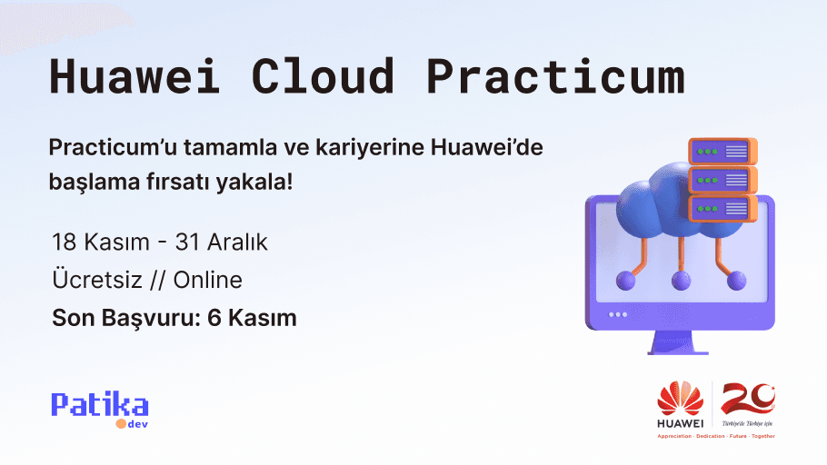 Huawei'de İşe Girmek İçin Ücretsiz Cloud Practicum