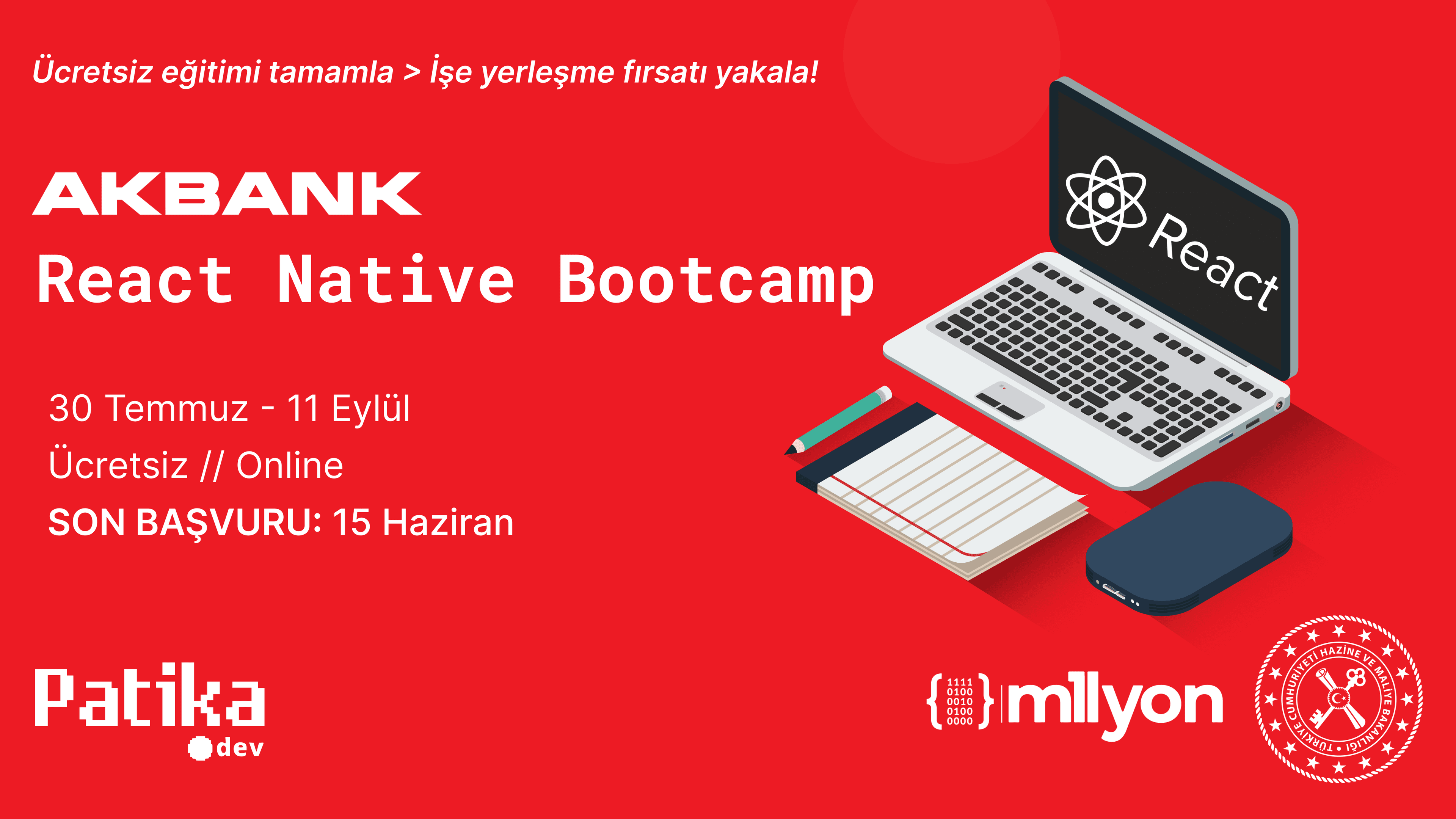 Akbank'ta İşe Girmek İçin Ücretsiz Yazılım Eğitimi