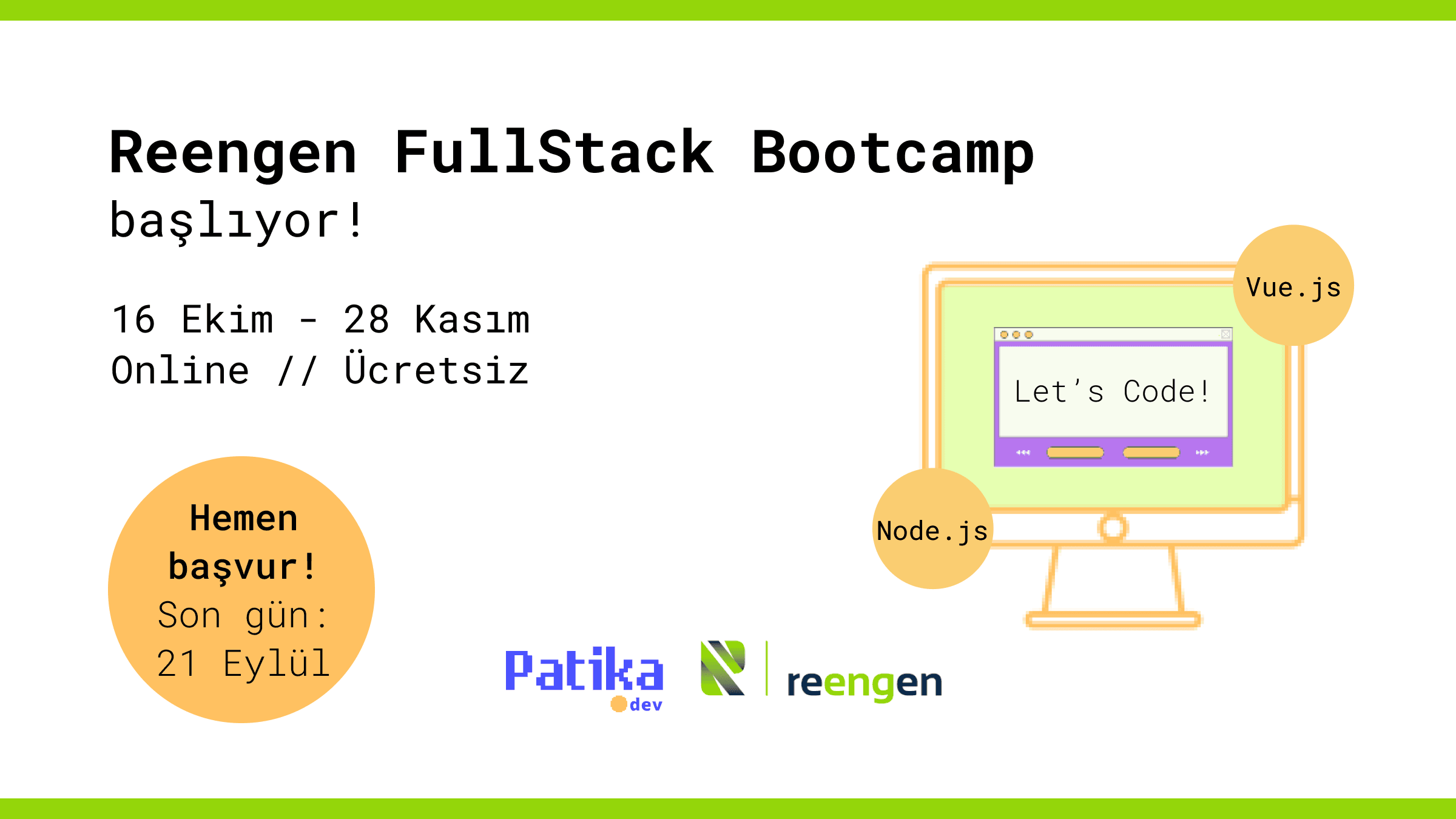 Reengen işe girmek için ücretsiz yazılım eğitimi