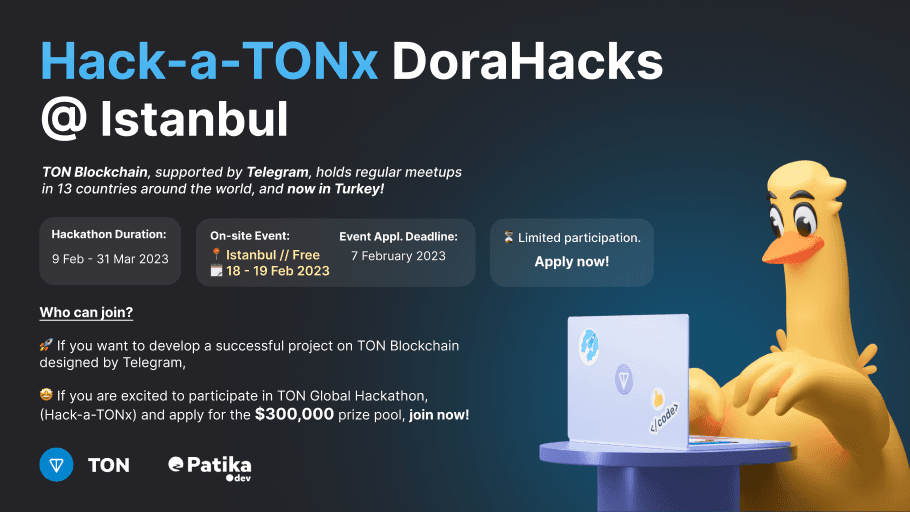 Discover the TON, join Hack-a-TONx DoraHacks!