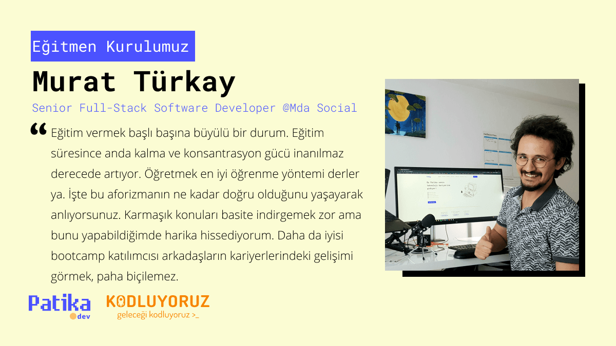 Futbolculuk Hayalinden Yazılım Eğitmenliğine: Murat Türkay’ın Hikayesi