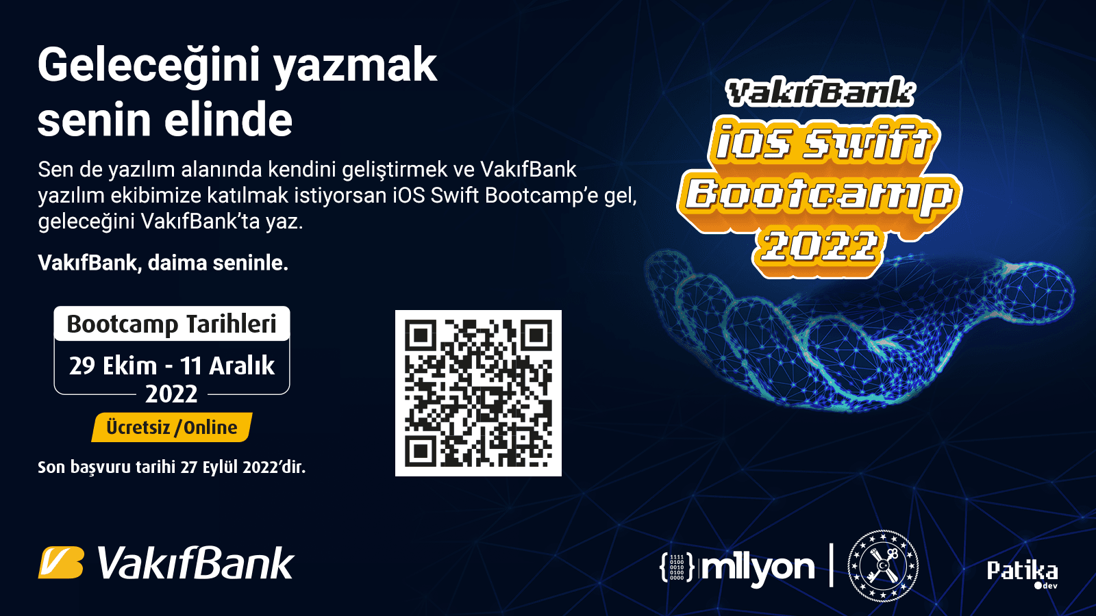 VakıfBank'ta İşe Girmek İçin Ücretsiz Yazılım Eğitimi