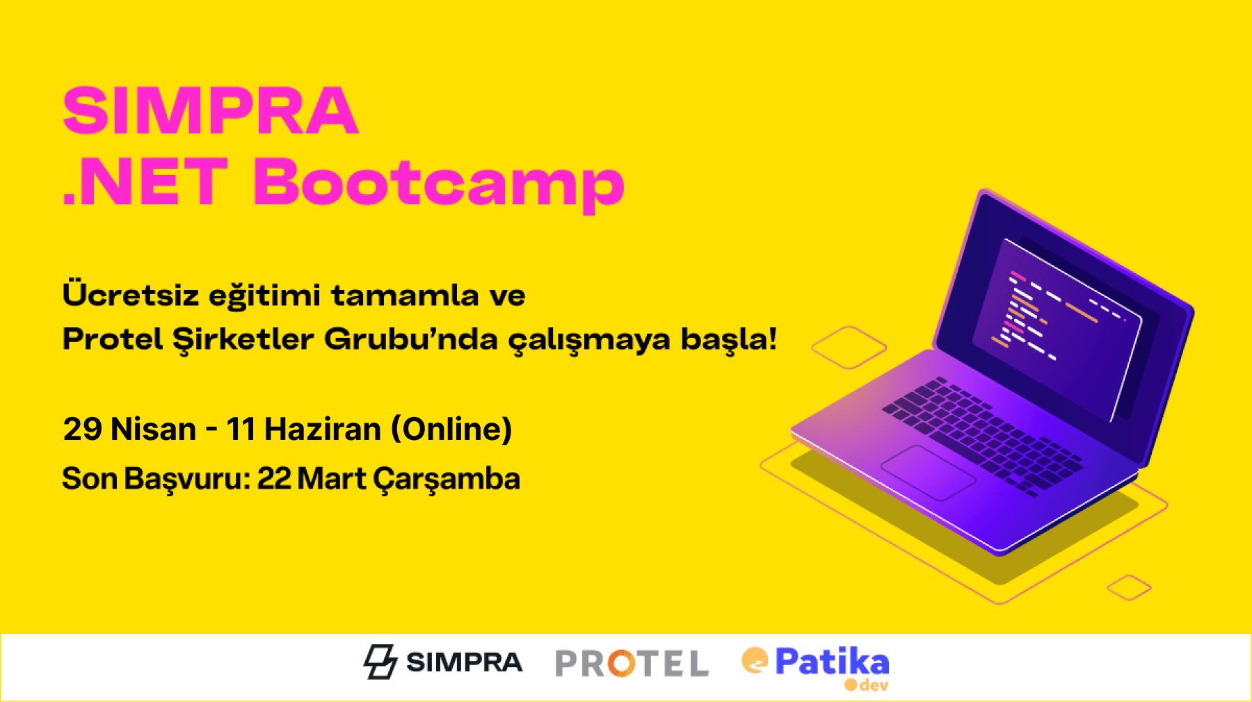 Simpra'da İşe Girmek İçin Ücretsiz Yazılım Eğitimi