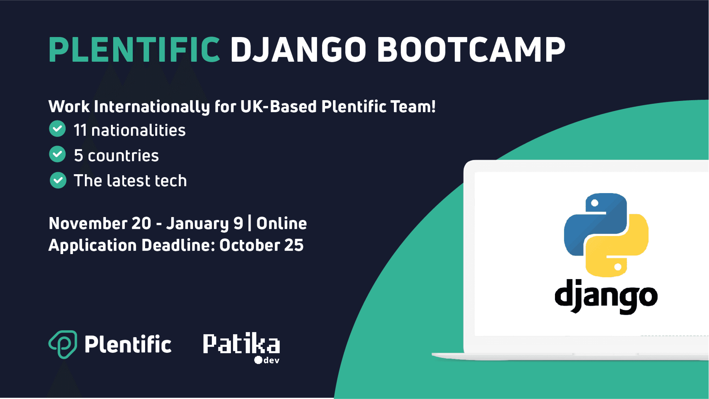 Plentific'te işe girmek için ücretsiz yazılım eğitimi