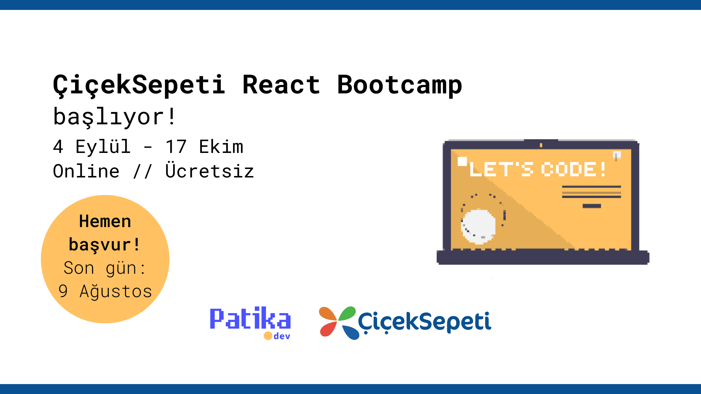 Çiçeksepeti'nde işe girmek için ücretsiz yazılım eğitimi