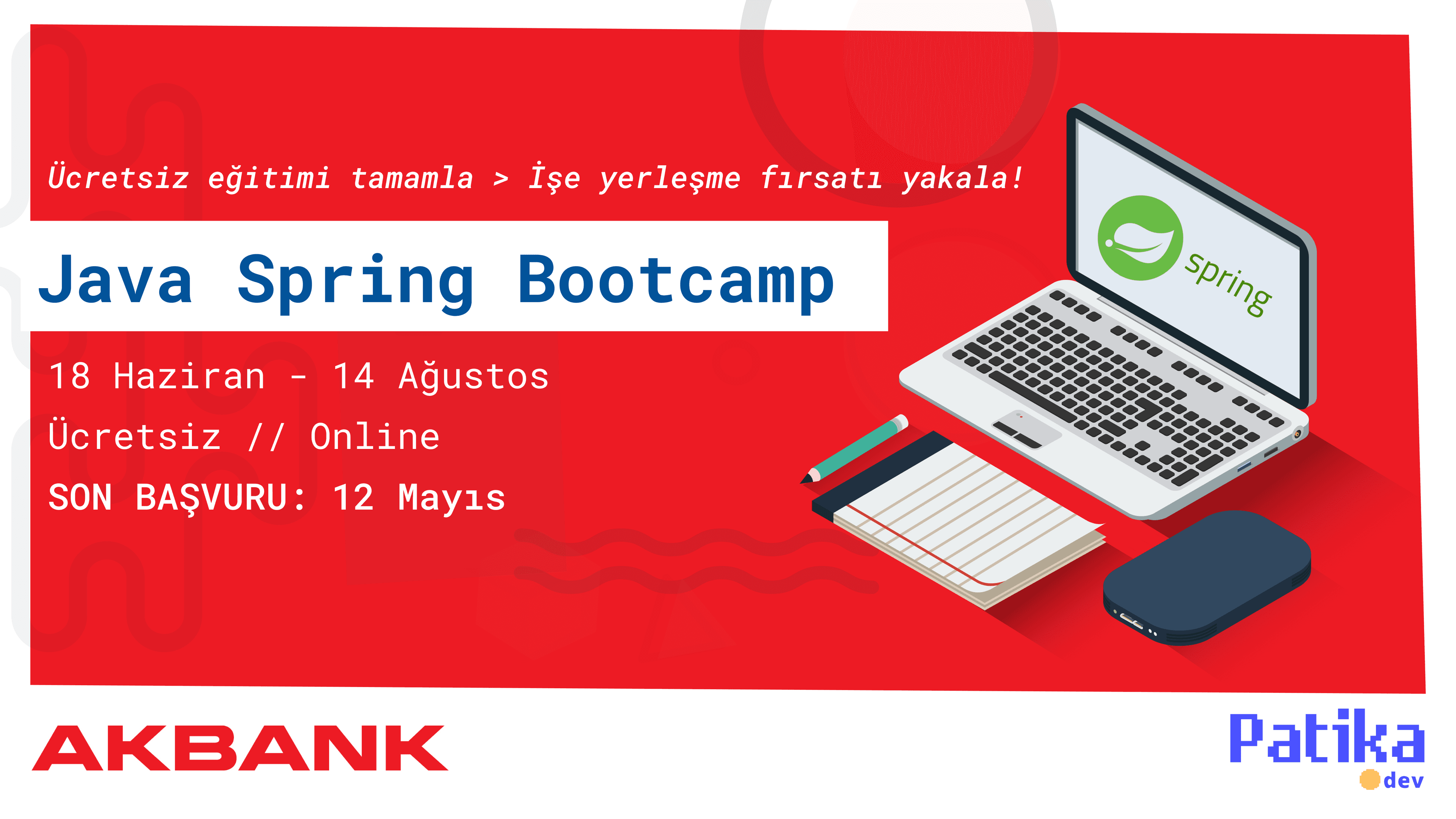Akbank'ta İşe Girmek İçin Ücretsiz Yazılım Eğitimi