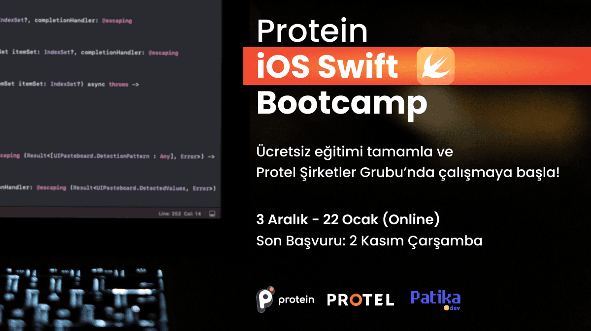 Protein'de ise girmek icin ucretsiz yazilim egitimi