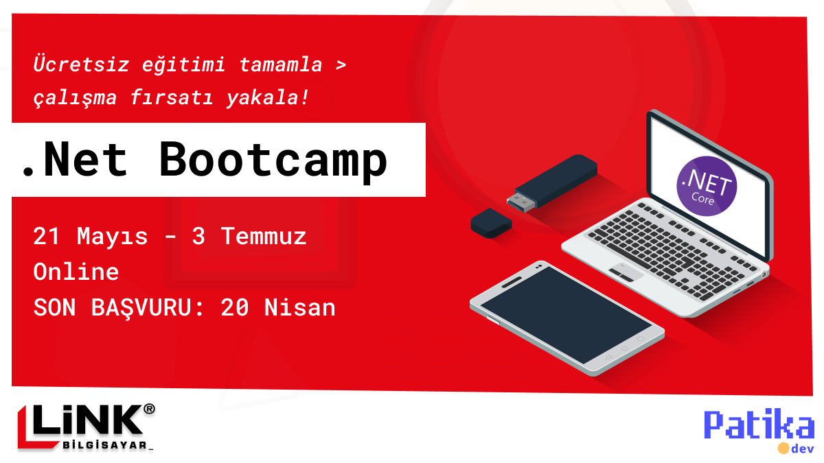 Link Bilgisayar'da İşe Girmek İçin Ücretsiz Yazılım Eğitimi