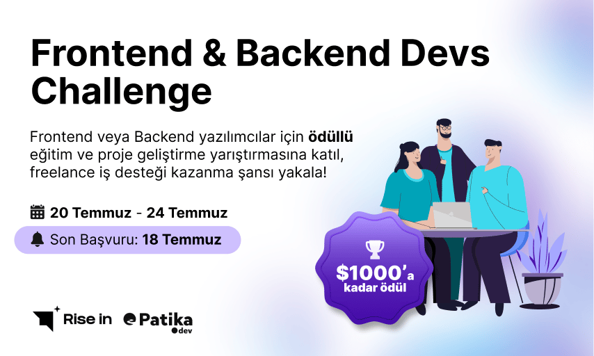 Para ödüllü Frontend & Backend Devs Challenge